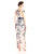 Adrianna Papell - AP1E201621 Illusion Bateau Floral Dress In Blue and Multi-Color