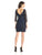 Aidan by Aidan Mattox - Sequined Bateau Neck Column Dress 151A10450 in Black and Blue
