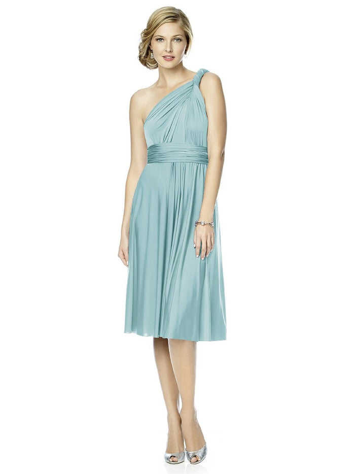 MJ-TWIST1 Dress in Canal Blue