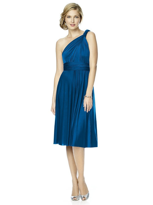 MJ-TWIST1 Dress in Cerulean