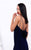 Tarik Ediz - 93322 V-Neck Lace and Chiffon Gown with Cape In Blue