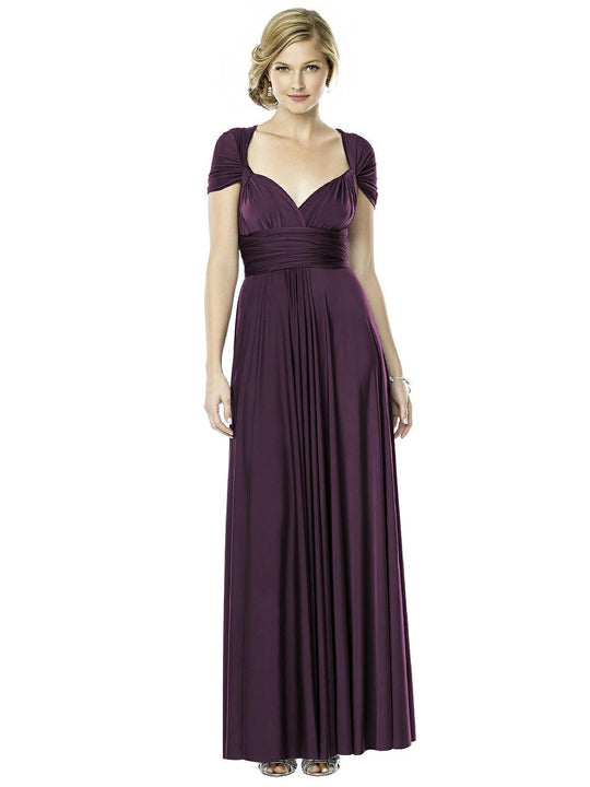 Dessy Collection - MJ-TWIST2 Twist Wrap Convertible Dress In Purple