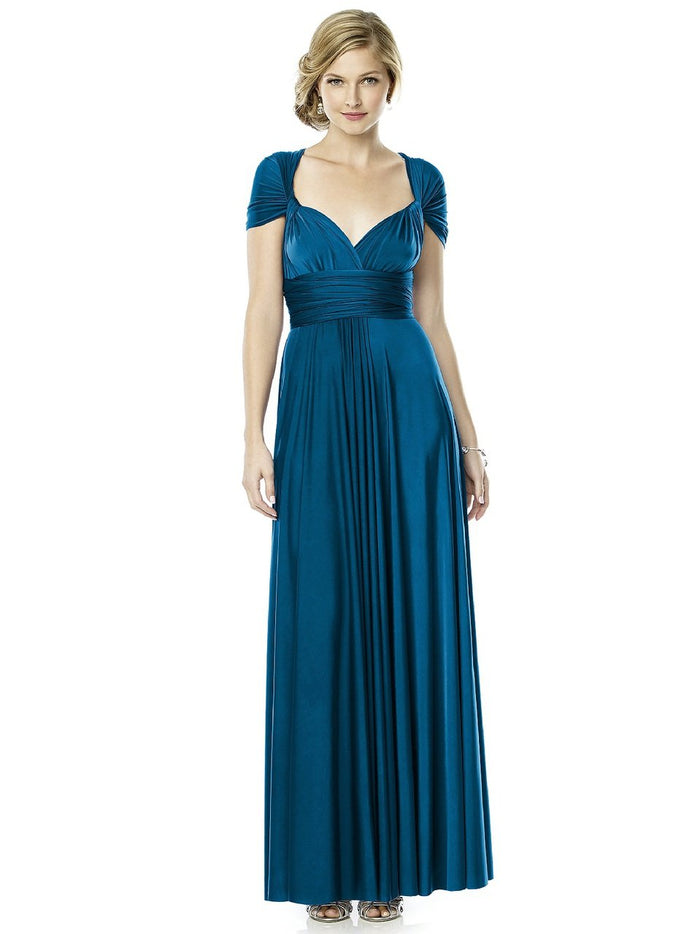 MJ-TWIST2 Dress in Ocean Blue
