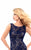 Tarik Ediz - 93328 Sleeveless Lace Overlaid High Low Gown In Blue