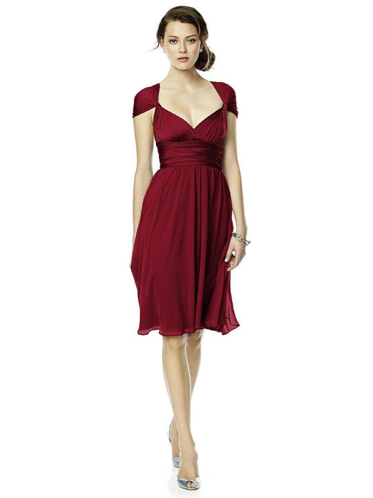 LUXTWIST1 Dress in Claret