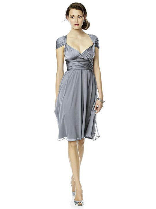 LUXTWIST1 Dress in Platinum