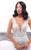 Tarik Ediz - 93347 Scalloped Lace Pearl Embellished Gown In White