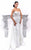 Tarik Ediz - 93349 Strapless Corset Gown with Overskirt In White