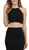 Poly USA - 8126 Two Piece Halter Jersey Trumpet Dress in Black