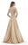 Morrell Maxie - 15657 Floral Off Shoulder A-line Dress In Neutral