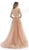 Morrell Maxie Off-Shoulder Sheer Overskirt Gown 15700