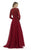 Morrell Maxie - 15740 Lace Embroidered Chiffon Dress In Red