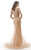 Morrell Maxie - 15750 Cap Sleeve Embellished Mermaid Gown In Neutral