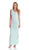 Adrianna Papell - 231M29120 Brooch Accented Lace Gown In Green