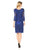 JS Collections - Illusion Sleeve Soutache Embroidered Dress 865802