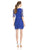Taylor - 5611M Jewel Quarter Length Sleeves Lace Short Dress in Blue