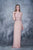 Nina Canacci - 8141 Sheer Beaded Sleeveless Evening Gown In Orange