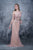 Nina Canacci - 8141 Sheer Beaded Sleeveless Evening Gown In Orange
