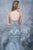 Nina Canacci - 8142 Jeweled V-neck Mermaid Dress In Silver and Neutral