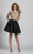 Dave & Johnny - A5406 Beaded Two Piece Pleated Cocktail Dress in Black