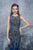 Nina Canacci - 8146 Sheer Jewel Embellished Evening Gown In Blue