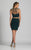 Dave & Johnny - A5944 Two Piece Beaded Short Dress in Green