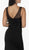 Poly USA - 8148 Sleeveless Illusion Scoop Jersey Trumpet Dress In Black