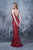 Nina Canacci - 8149 Jewel Adorned Plunging Sheath Gown In Red