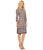 Maggy London - T2715MNR Maze Print Sheath Dress in Orange and Multi-Color