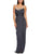 Adrianna Papell - Draped Scoop Neck Dress 91836820 in Gray