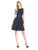 Donna Morgan - D3655P Print Jersey Flutter Dress in Blue and Multi-Color