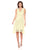 Donna Morgan - D5970M V Neck Sleeveless Floral Crochet Lace Dress In Yellow