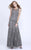 Shail K - 1274 Embellished Sheer Mermaid Gown In Gray