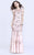 Shail K - 1274 Embellished Sheer Mermaid Gown In Pink