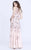 Shail K - 1274 Embellished Sheer Mermaid Gown In Pink