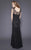 Shail K - 1274 Embellished Sheer Mermaid Gown In Black