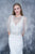 Nina Canacci - 8151 Caped Crystals Fluttering Evening Dress In White