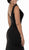 Poly USA - 8152 Plunging V-Neck Trumpet Jersey Gown In Black