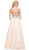 Strapless Bejeweled Bodice Long Evening Dress