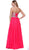 Strapless Bejeweled Bodice Long Evening Dress