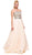 Strapless Bejeweled Bodice Long Evening Dress