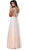 Nox Anabel - 8155 Bateau illusion Chiffon Gown