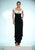 Daymor Couture - Ruched Sweetheart Ruffled Long Gown 815 in Black and White