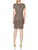 Adrianna Papell - AP1E202211 Sequined Jewel Cocktail Dress In Silver