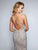 Nina Canacci - 8162 Sleeveless Embellished V-neck Trumpet Dress In Gray and Neutral