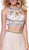 Two Piece Jeweled A-line Dress