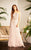 Adrianna Papell - 91907930 Bedazzled Halter Blouson Sheath Dress in Pink
