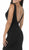 Poly USA - 8168 Illusion Cutout Scoop Jersey Gown In Black