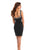 Johnathan Kayne - 7204 Bejeweled Scoop Neck Cocktail Dress in Black