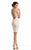 Johnathan Kayne - 7211 Bedazzled Halter Sheath Dress in White